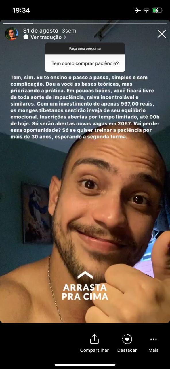 Tudo começou com humor bobo...